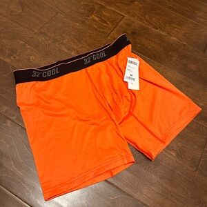 32 Degrees Men's Bright Orange Boxer Briefs